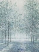 NAOMI TYDEMAN (b. 1957) mixed media - entitled 'Woodland', 21 x 16cms Provenance: donated to aid