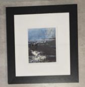 NAOMI TYDEMAN mixed media on card - 'Silver Waves', 15 x12cms Provenance: donated to aid City