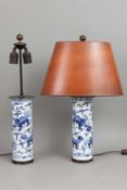 Paar chinesische Porzellanlampen