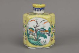 Chinesische Porzellan Teedose