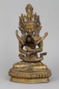 Tibetischer "Vajradhara mit Samantabhadri"