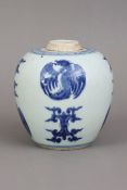 Chinesisches Vorratsgefäß/Ingwertopf mit Blaumalerei
