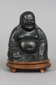 Wohl chinesischer Bronze Budai des 19. Jahrhunderts