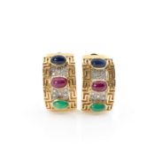 Gemstone stud earrings