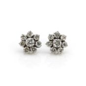 Pair of diamond stud earrings