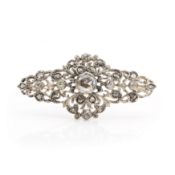 Rococo-diamond brooch