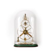 Tischuhr Great Wheel Skeleton von Sinclair Harding Nr. 395