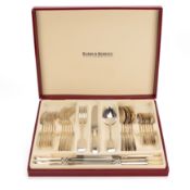 Robbe & Berking silver cutlery set 'Alt-Spaten' for 12 people