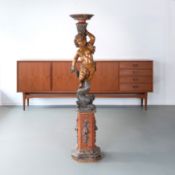 Antique flower column