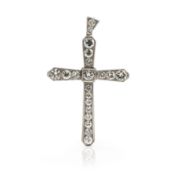 Diamond cross pendant