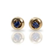 Pair of sapphire stud earrings