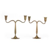 Paar Kerzenleuchter, Hagenauer Werkstätte