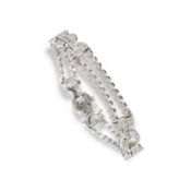 Diamond bracelet in Art Deco style