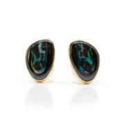 Pair of opal stud earrings