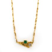 Lapponia diamond emerald necklace