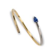 Tanzanite diamond bangle