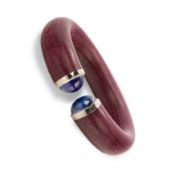 Tanzanite maple bangle