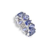 Tanzanite memory ring