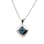 Bulgari blue topaz necklace