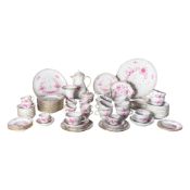 Meissen Kaffee- und Mokkaservice Indisch Purpur