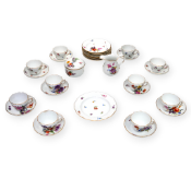 Meissen Kaffeeservice mit Blumenmalerei