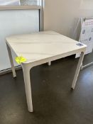 WEST ELM GABLE TABLE CAFÉ TABLE (SMALL CRACK IN TOP)