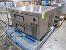 True refrigerated 2-drawer equipment stand
