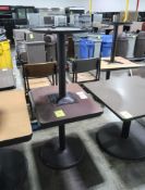 cafe tables w/ laminate top