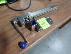 can opener, table mount, w/ base