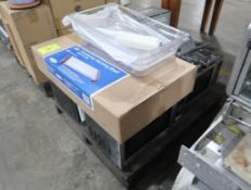 Cadco warming shelf, 3) Oster & 1) Chefstyle microwave ovens