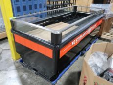 Hussmann med temp self-contained island cooler