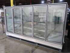 Hill Phoenix 5) door freezer case (sold times the door)