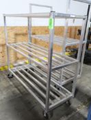 aluminum cooler rack, on casters