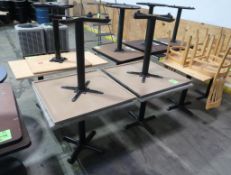 cafe tables w/ plastic top