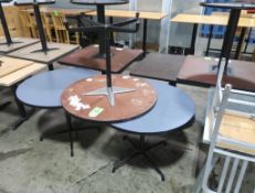 cafe tables w/ laminate top