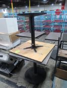 cafe tables w/ laminate top