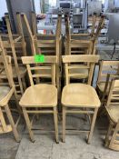 BAR-HEIGHT WOODEN CHAIRS