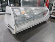 Hill Phoenix curved glass deli case, 12' case