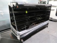 Hill Phoenix low profile multideck refrigerated case, 8' case