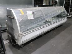 Hill Phoenix curved glass deli case, 12' case