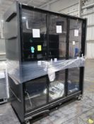 Hill Phoenix medium temp glass door reach-in case, 6' case