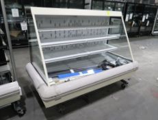 Hill Phoenix low profile multideck refrigerated case, 7' case