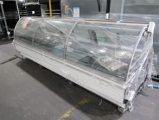 Hill Phoenix curved glass deli case, 12' case