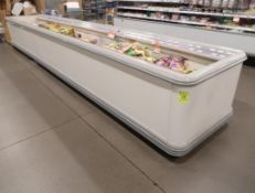 Kysor Warren freezer bunker cases, 20' run (12+8), w/ ele defrost