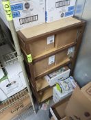 steel framed shelving unit, on casters