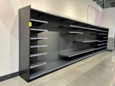 26FT OF LOZIER WALL SHELVING