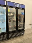 TRUE TWO GLASS DOOR FREEZER