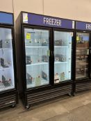 TRUE TWO GLASS DOOR FREEZER