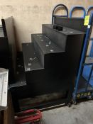 4 TIER METAL BAKERY DISPLAY ON CASTERS