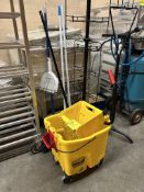RUBBERMAID MOP BUCKET & BROOMS